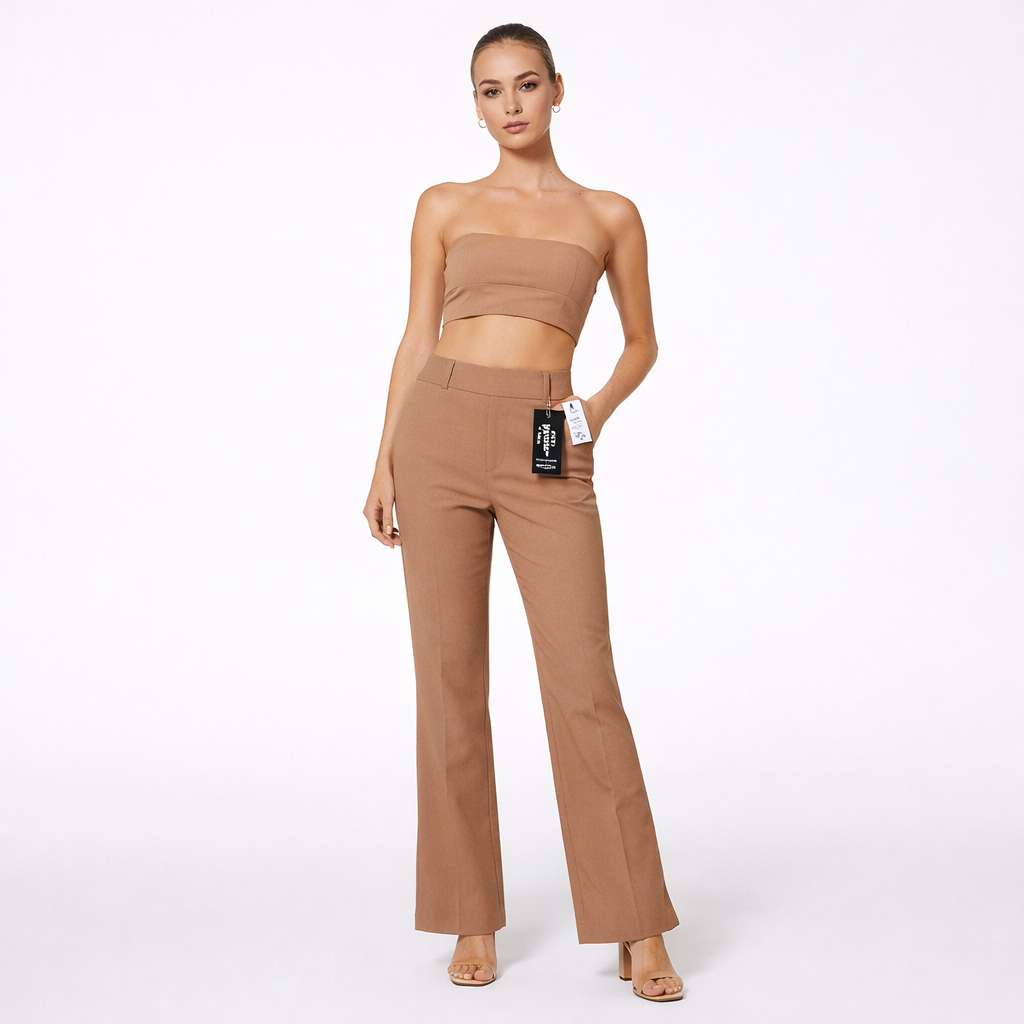 Calça Feminina Alfaiataria Flare Elegance