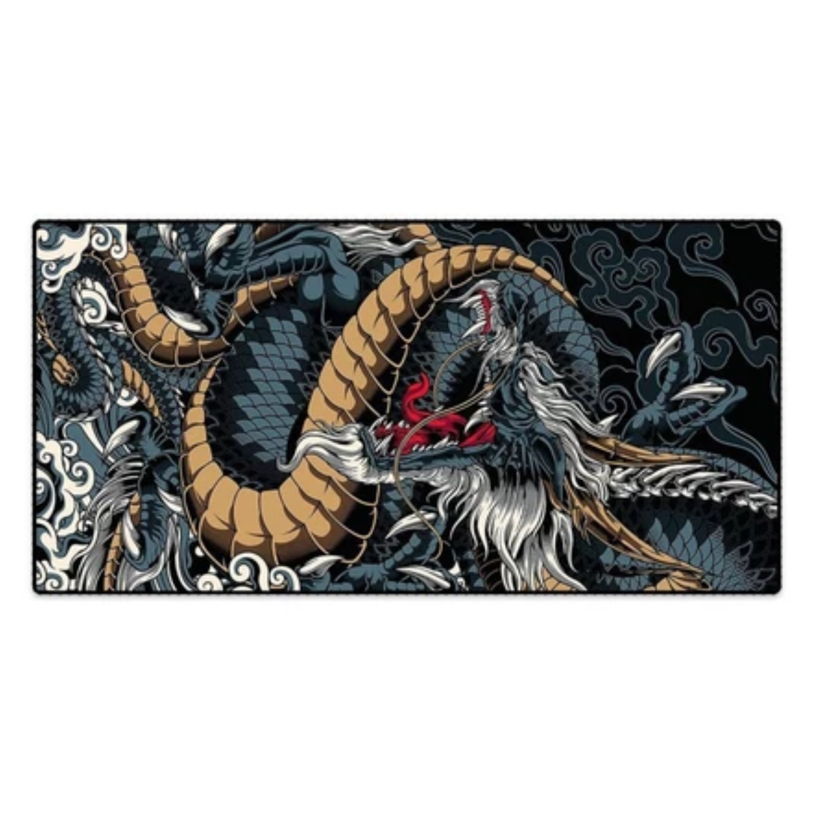 Mouse Pad Gamer Tamanho Grande com Performance Vencedora Modelo:Dragão Azul