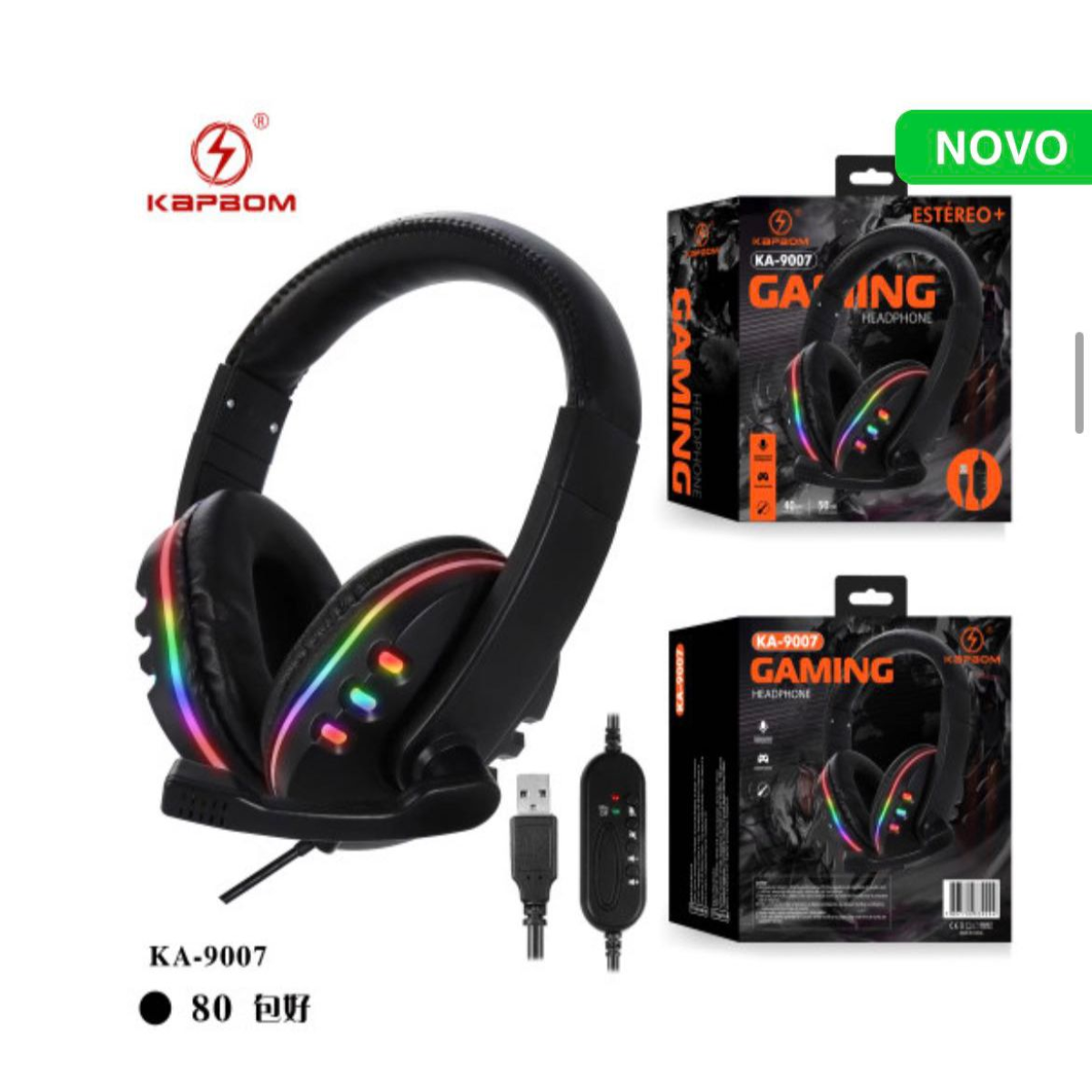 Headphone Kapbom KA-9007 Gaming Estéreo +