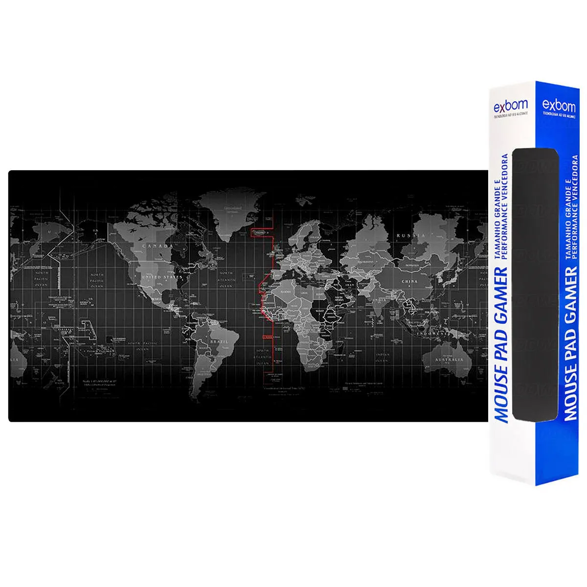 Mouse Pad Gamer Tamanho Grande com Performance Vencedora Modelo:Mapa