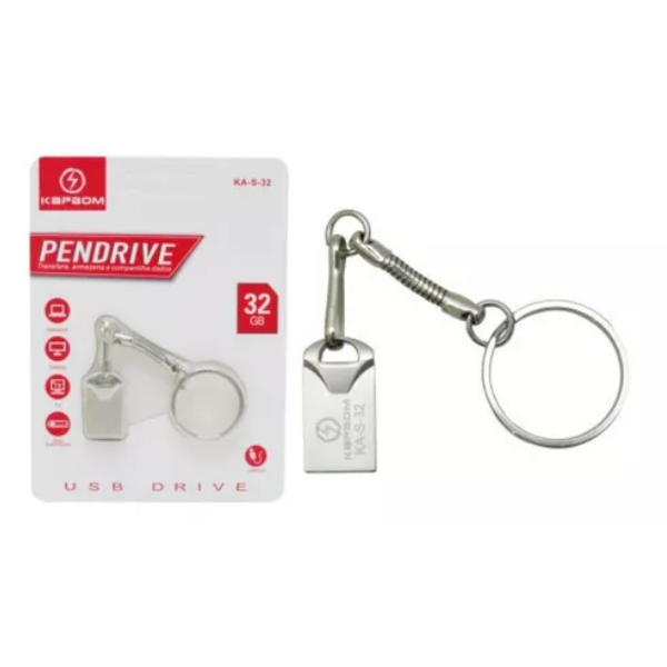 Pendrive Kapbom KA-S- Armazenamento Compacto e Confiável CAPACIDADE:32GB