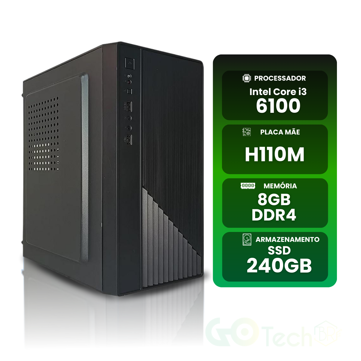 PC Intel i3 6100 (6ª Geração)